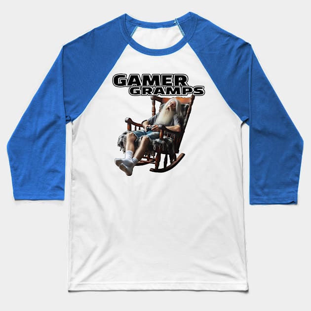 GAMER Gramps Baseball T-Shirt by TotallyRadGames